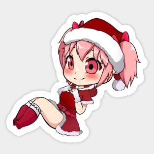 Santa Girl Sticker